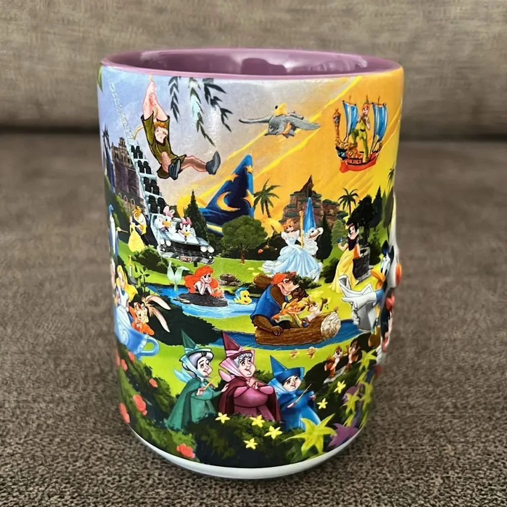 Walt Disney World 3D Four Parks One World Coffee Mug with GRANDMA Handle